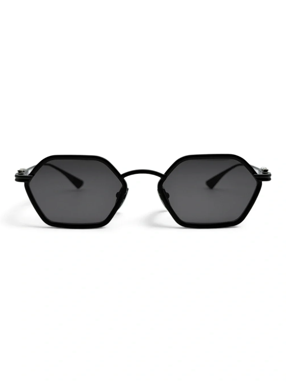 Chrome Hearts Black Sunglasses with Black Pebbled Leather Case